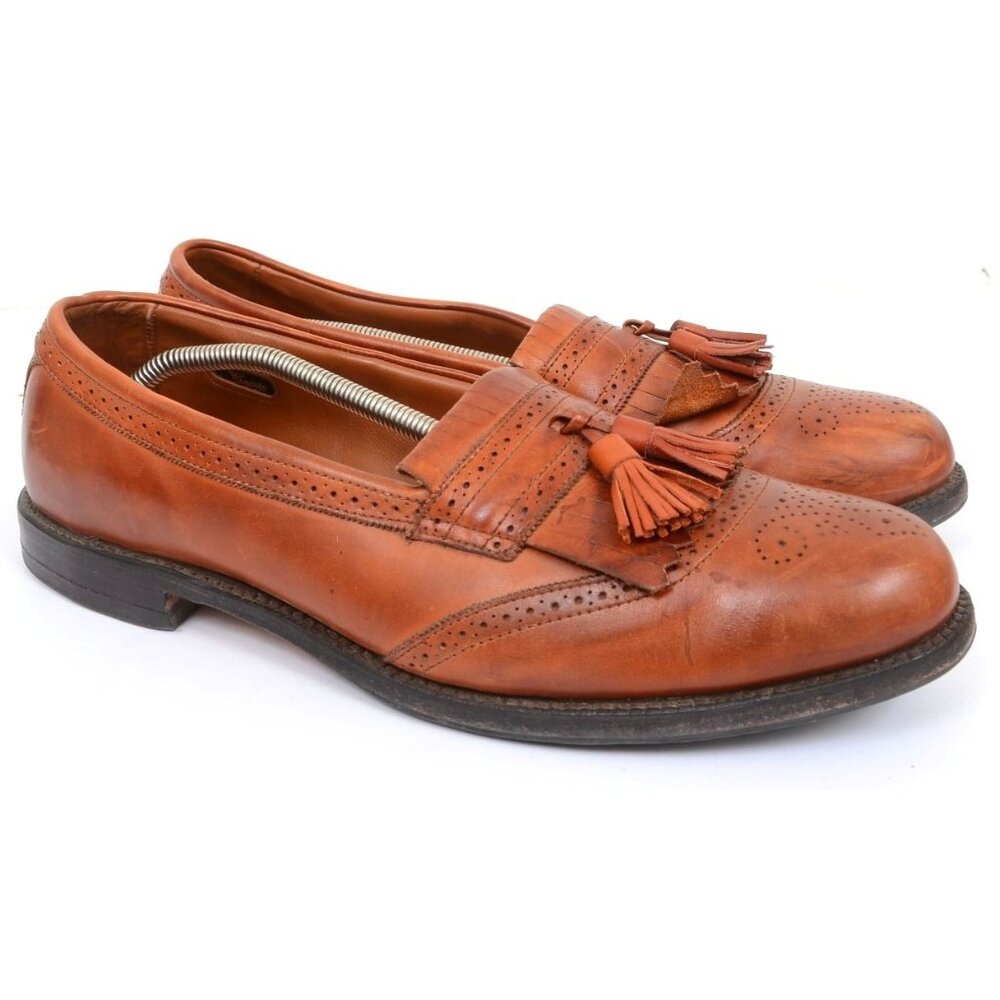 Allen Edmonds Bridgeton Men's Size 13‎ Dress Shoes Leather Kiltie Tassel Loafers